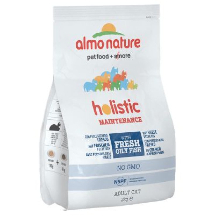 Almo Nature Holistic Poisson Bleu et Riz Croquettes pour Chats 2 kg