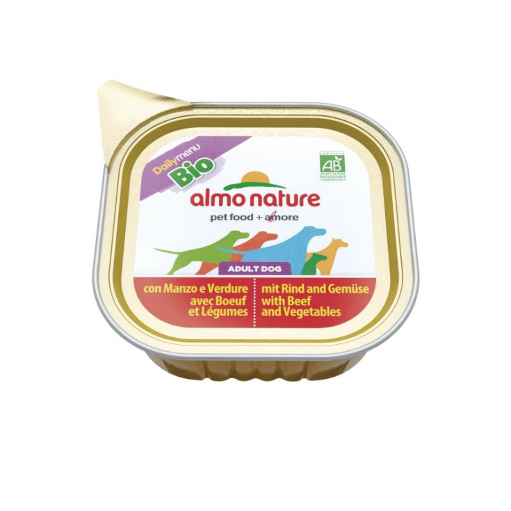 Almo Nature Menu Quotidien Bio Chien Bœuf 100g