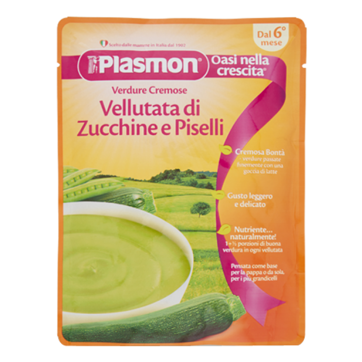 Plasmon Bontà Della Mamma Velouté De Courgettes Et Petits Pois 180g