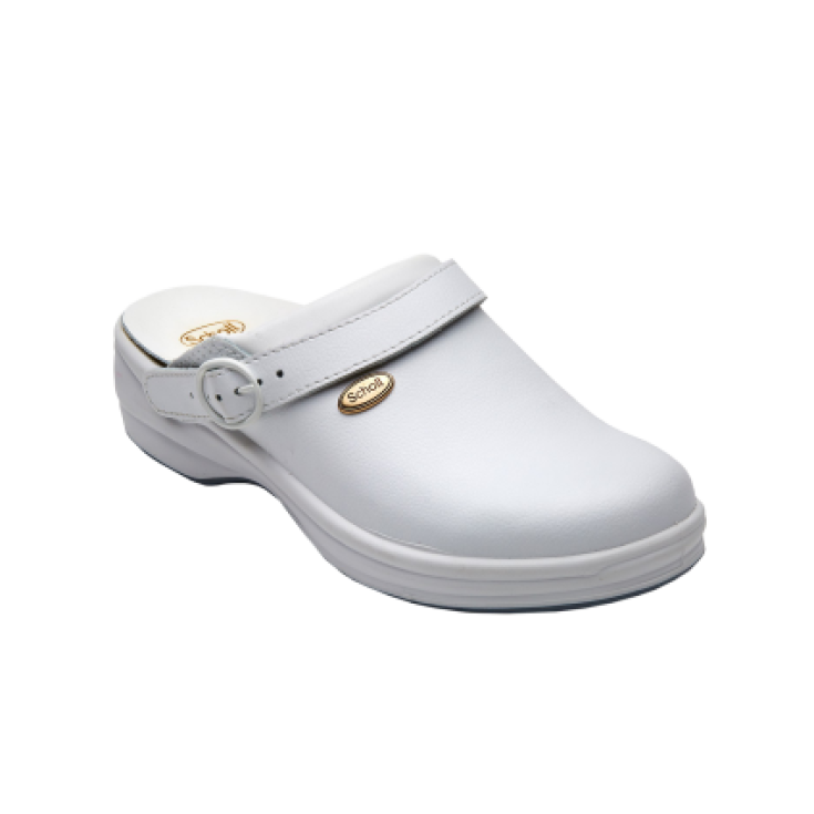 Scholl New Clog Bonus Couleur Blanc Lisse Taille 43