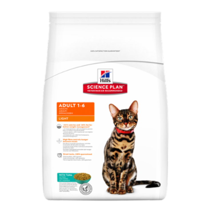 Hill's Science Plan Feline Adult Light au Thon 1,5kg