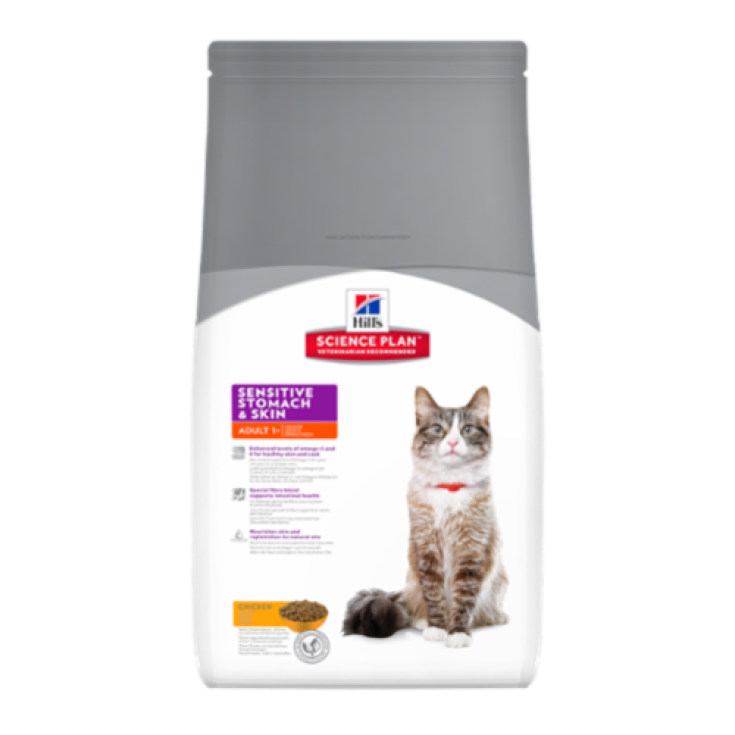 Hill's Science Plan Feline Adult Sensitive Estomac & Peau au Poulet 1,5kg