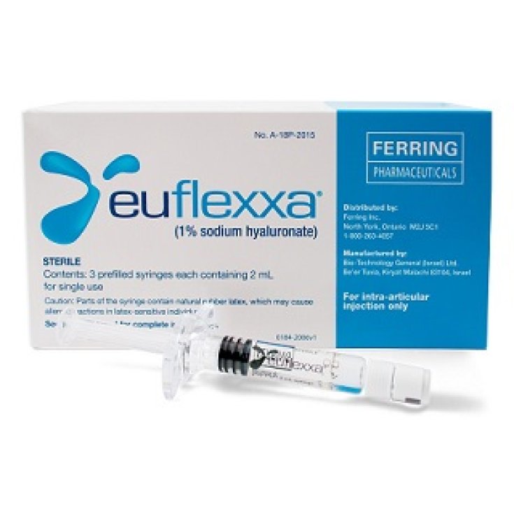 Euflexxa 1 Seringue Préremplie Douleurs Articulaires Genou 2 ml