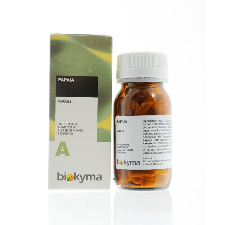 Biokyma Extrait de Papaye + Poudre Complément Alimentaire Flacon 70 Gélules