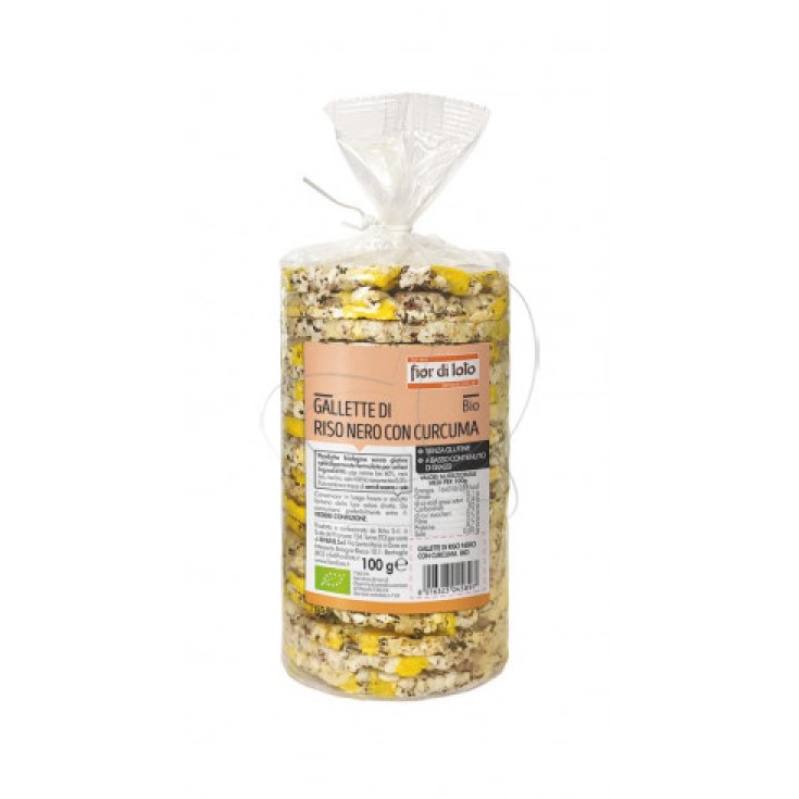 Fior Di Loto Galettes De Riz Noir Et Curcuma Bio 1kg