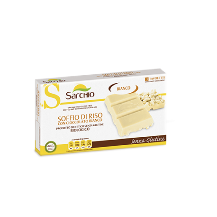 Sarchio Soffio Di Riso Au Chocolat Blanc Bio 75g