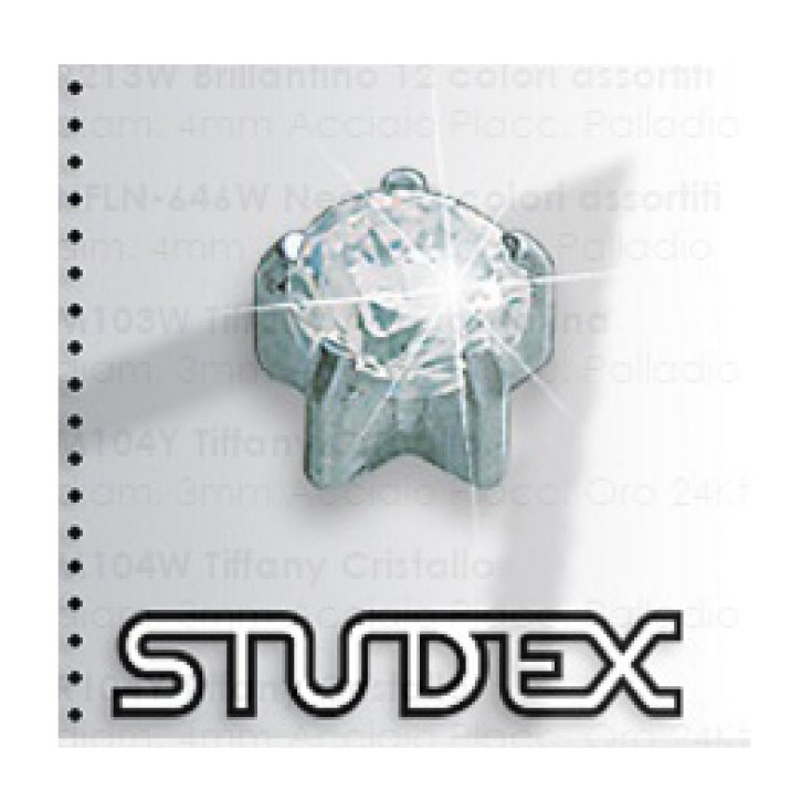 Studex System 75 Tiffany Cristal Acier 4mm 2 Pièces