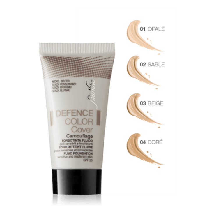 BioNike Defence Color Cover Fond de Teint Fluide Correcteur Teinte 02 Sable 30 ml