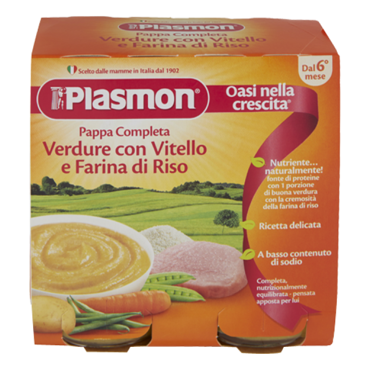 Plasmon Homogénéisé Repas Complet Légumes Farine De Veau Riz