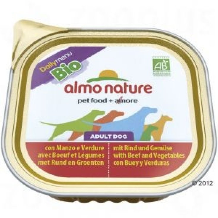 Almo Nature Daily Menu Bio Nourriture Humide Au Boeuf Et Légumes 300g