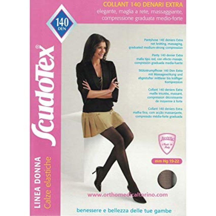 Luropas Scudotex Collant 140Den Open Toe Couleur Daino Taille 4