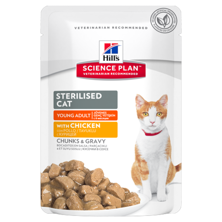 Hill's Science Plan Feline Sterilised Cat Young Adult with Chicken 300g