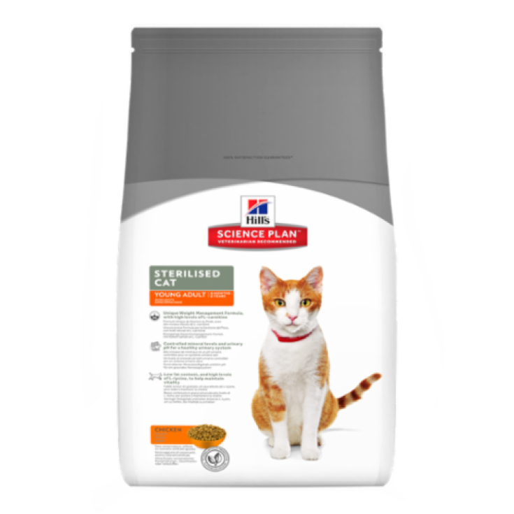 Hill's Science Plan Feline Sterilized Cat Young Adult avec Poulet 1,5kg