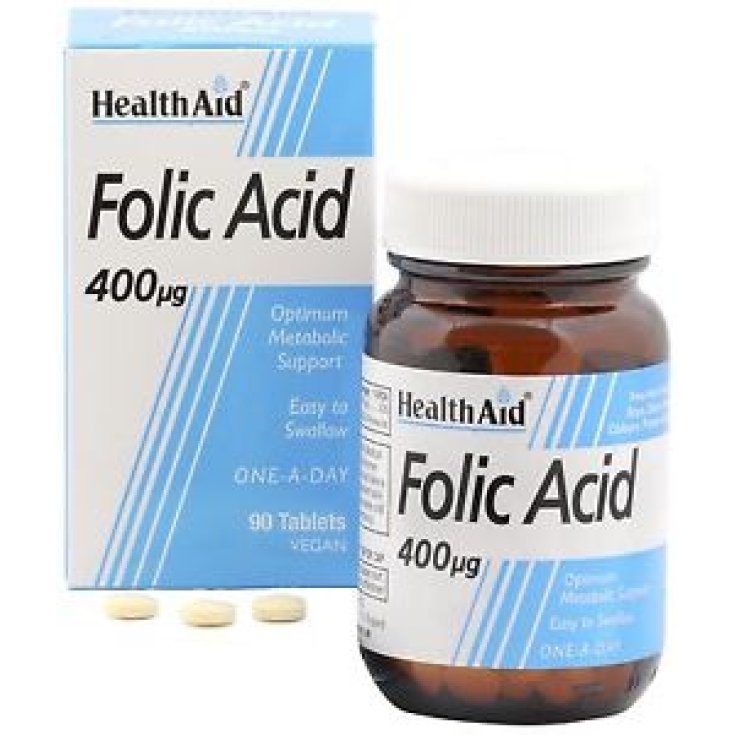 Health Aid Acide Folique 400 Mcg 90 Comp