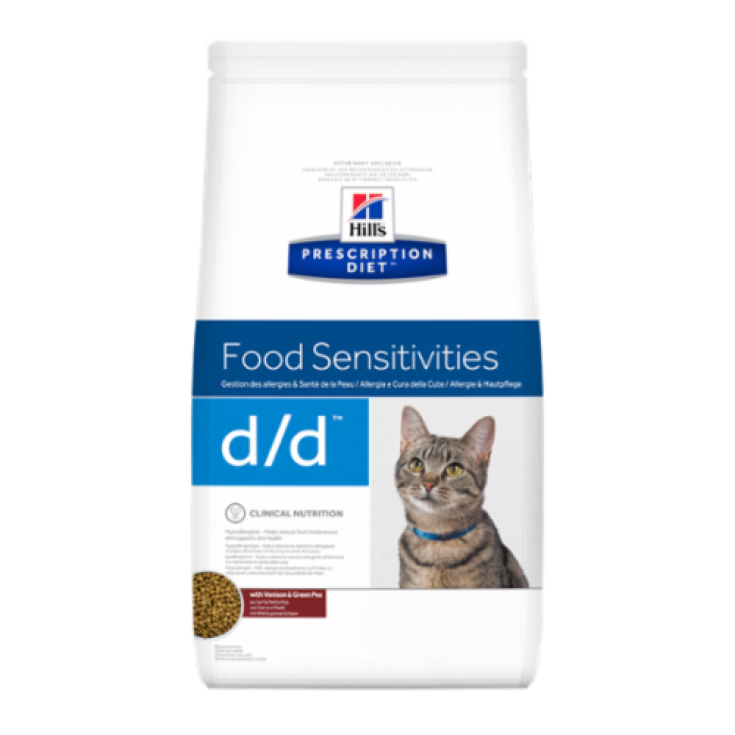 Hill's Prescription Diet Feline d/d Food Sensitivities Taste Venaison and Peas 1,5k