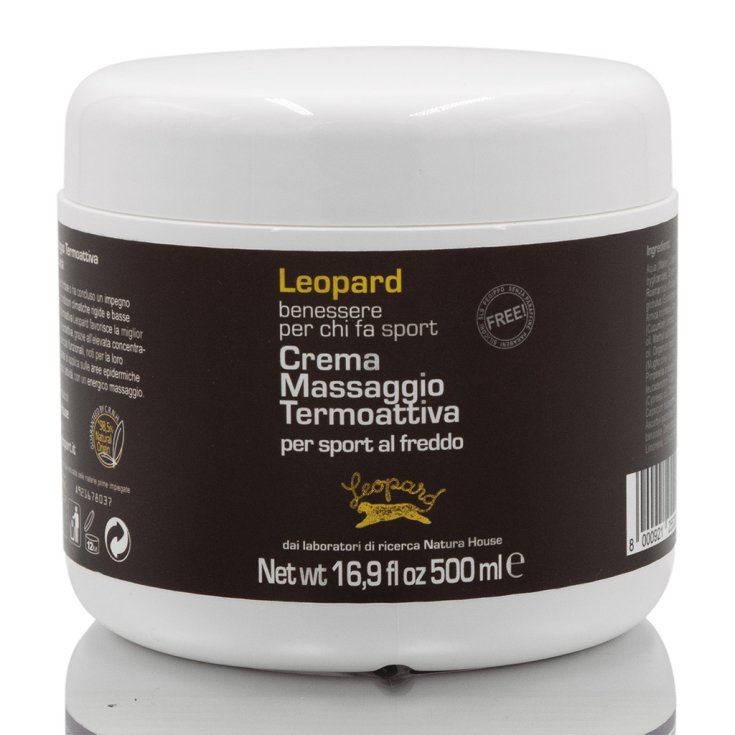 Crème de Massage Thermoactive Léopard Professionnel 500g