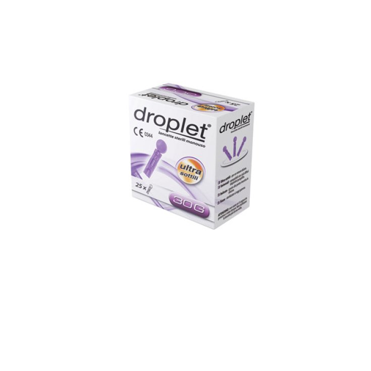 Droplet® Comfort Max Lancets Autopiqueur stérile jetable G30 25 pièces