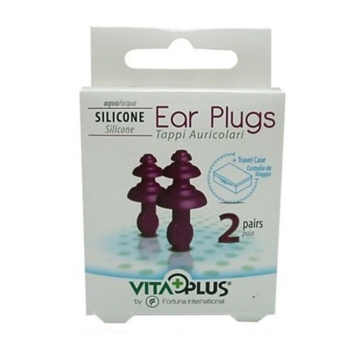 Bouchons d'oreille Vita + Plus® Bouchons d'oreille en silicone pour eau 2 paires + étui