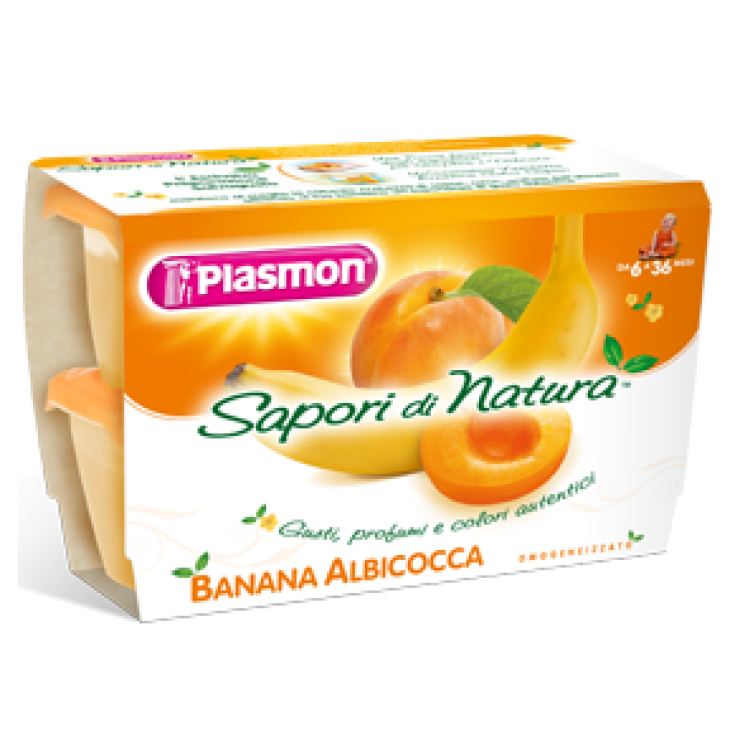 Plasmon Homogénéisé Fruit Flavours Of Nature Abricot Banane 4x100g