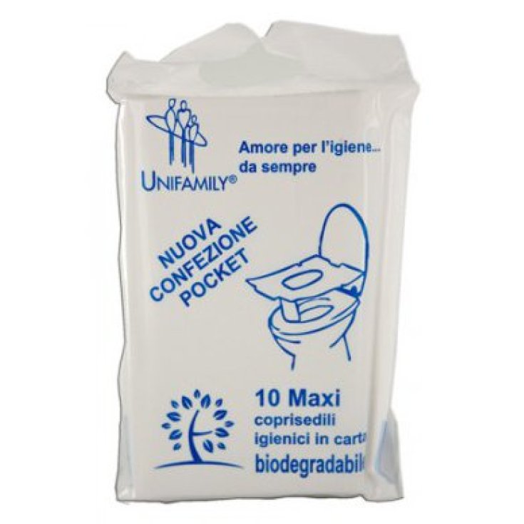 Unifamily Siège de toilette biodégradable 10 pièces