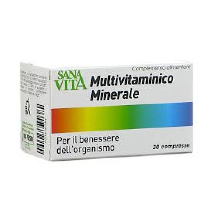 Sanavita Complément Alimentaire Minéral Multivitamines 30 Comprimés