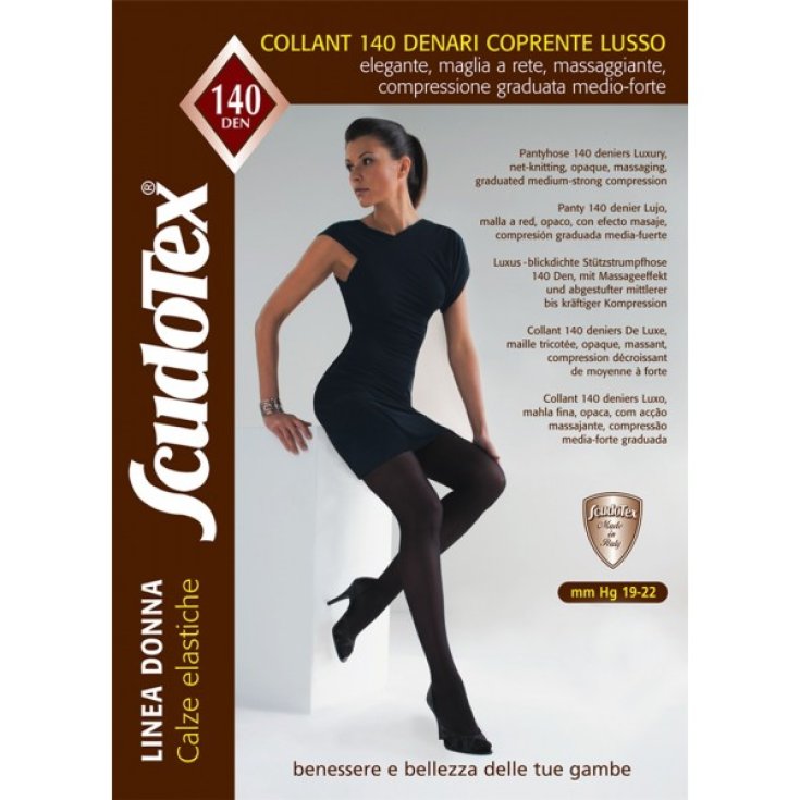 Scudotex® 140 Den Opaque Luxueux Collants En Microfibre Couleur Noir Taille 5