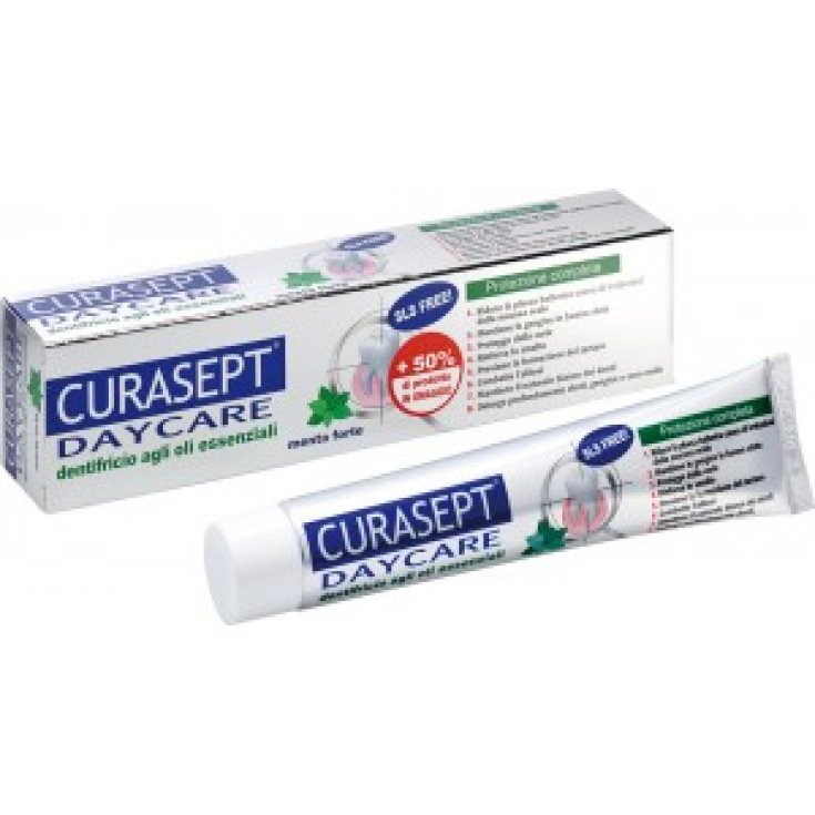 Curaden Curasept Daycare Dentifrice Protection Émail Menthe Forte 75 ml