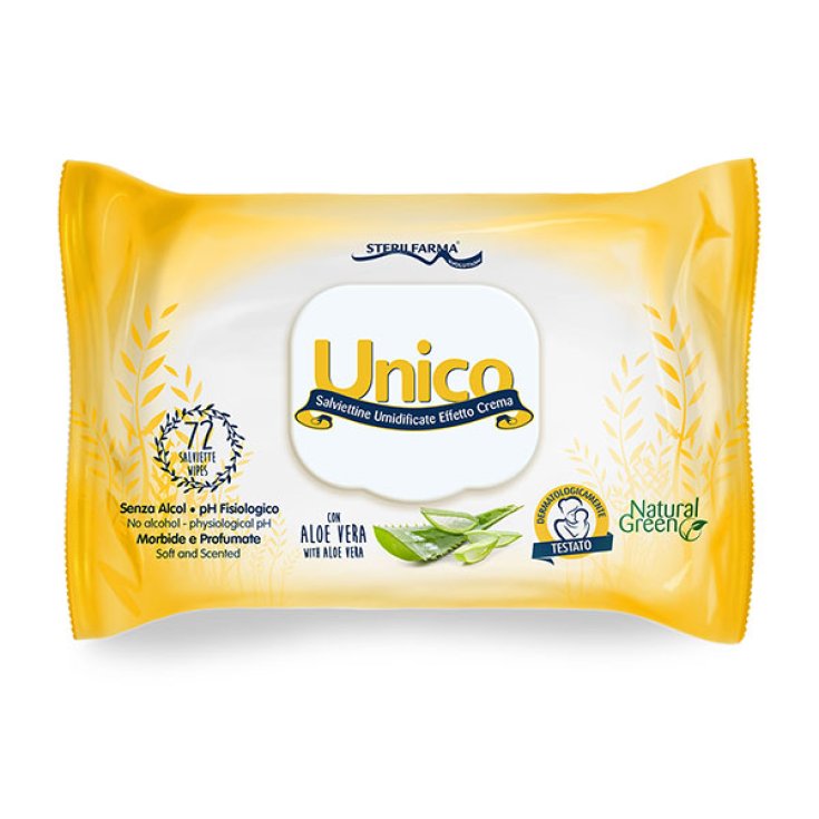 Sterilfarma® Unico Lingettes humides effet crème 72 pièces