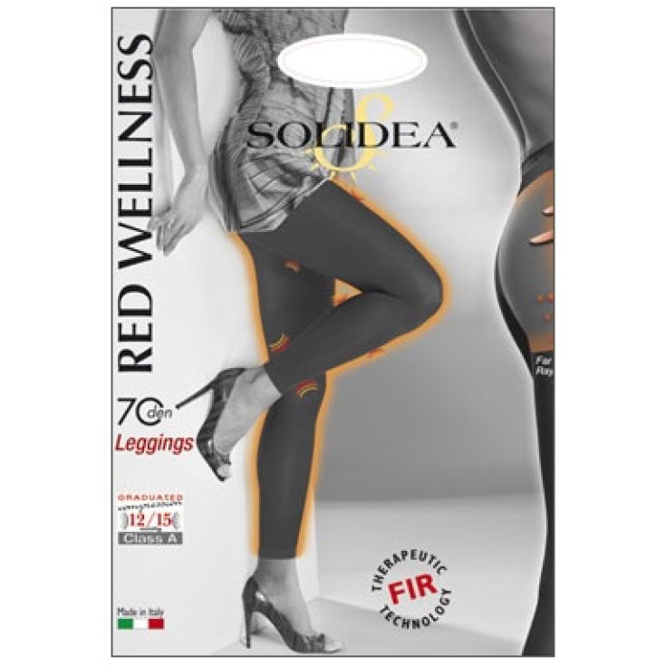 Solidea Red Wellness Legging 70 Den Color London Taille ML