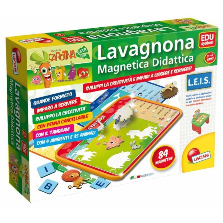 Tableau blanc magnétique éducatif Lisciani Giochi Carotina