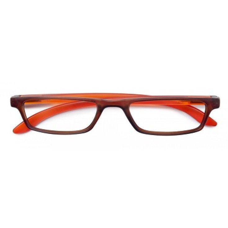 Lunettes Premium Trendy Orange / Marron Dioptrie +2.50