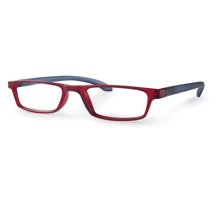 Lunettes Premium Tendance Rouge / Bleu Dioptrie +2.5