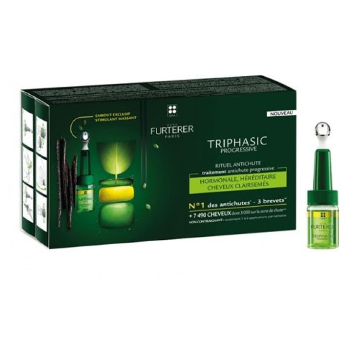 René Furterer Triphasic Traitement Antichute 16 Ampoules x 5,5 ml