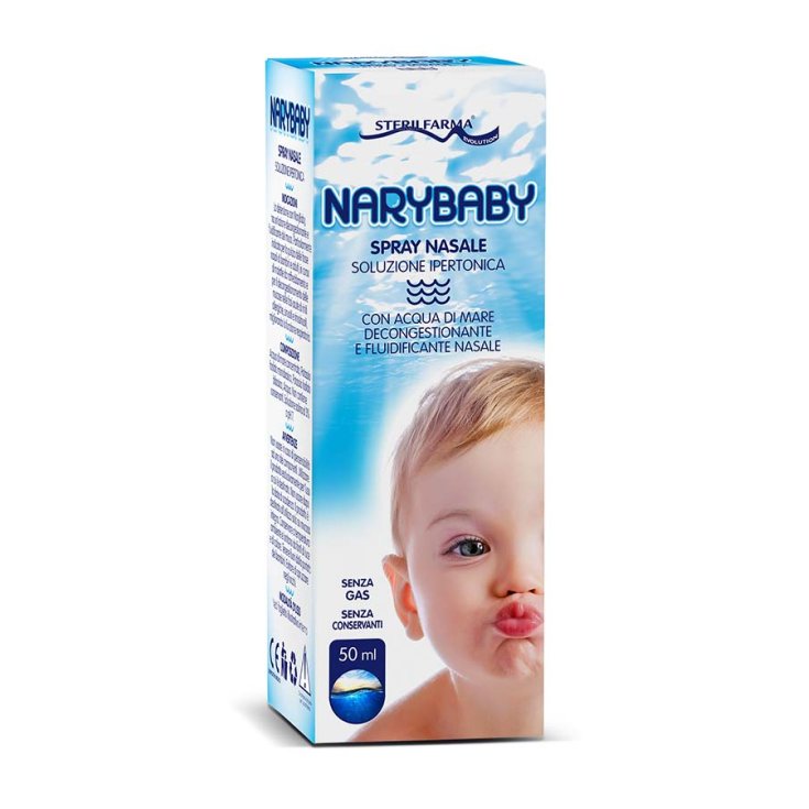 Sterilfarma® NaryBaby® Solution Hypertonique Nasale Spry Avec Eau de Mer 50 ml