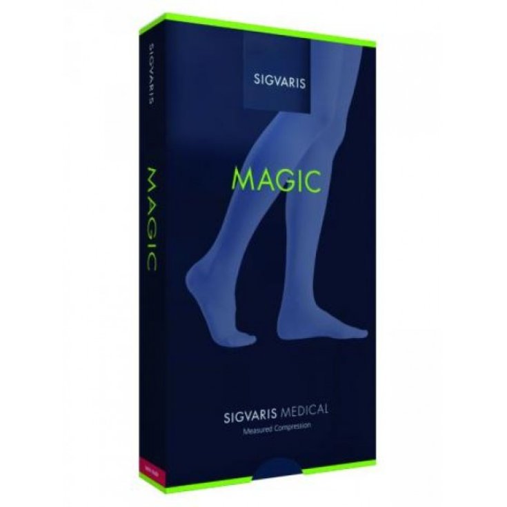 Sigvaris Magic 1 AT Open Toe Tights Noir Couleur Taille S Normal Plus