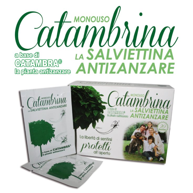 Ambrogio Italia Catambrina Lingettes jetables anti-moustiques 20 pièces