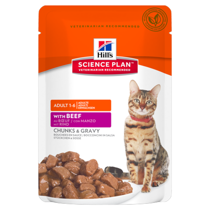 Hill's Science Plan Feline Adult avec Boeuf 12 x85g