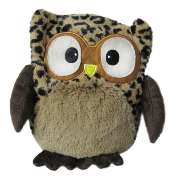 Warmies Peluche Thermique Hibou Hooty Léopard