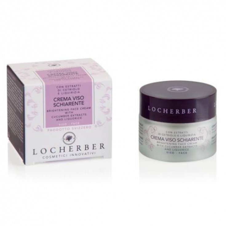 Locherber Crème Visage Eclaircissante aux Extraits de Concombre et de Réglisse 30 ml