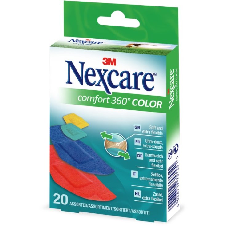 Nexcare Patch Confort 360 Coloré 20 Pièces