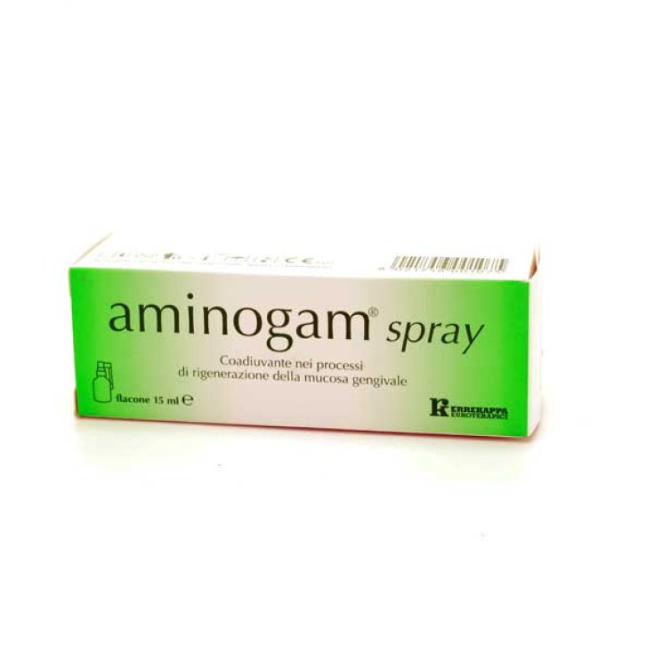 Aminogam Spray Adjuvant dans les Processus de Régénération de la Muqueuse Gingivale 15 ml