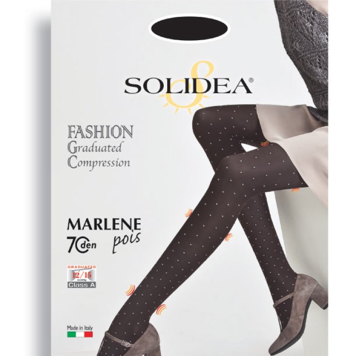 Solidea Marlene Pois 70 Collant Opaque Couleur Moka Taille 3 ml