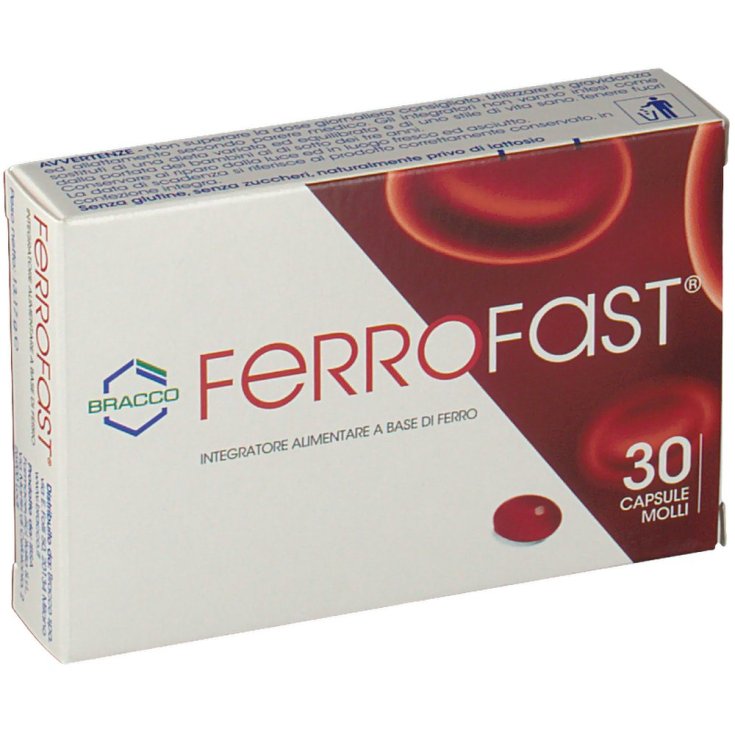 Bracco Ferrofast Complément Alimentaire 30 Capsules Molles
