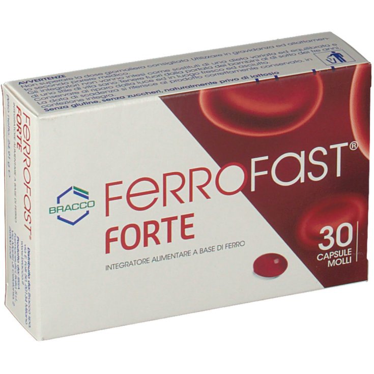 Bracco Ferrofast Forte Complément Alimentaire 30 Capsules Molles