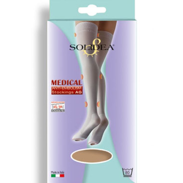 Solidea Medical Anti Embolism Mi-bas Blanc Taille Xl