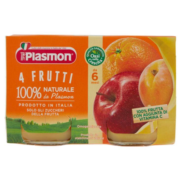 Homogénéisé Plasmon 4 Fruits 2x104g