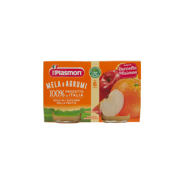 Plasmon Homogénéisé Pomme Et Agrumes 2x104g