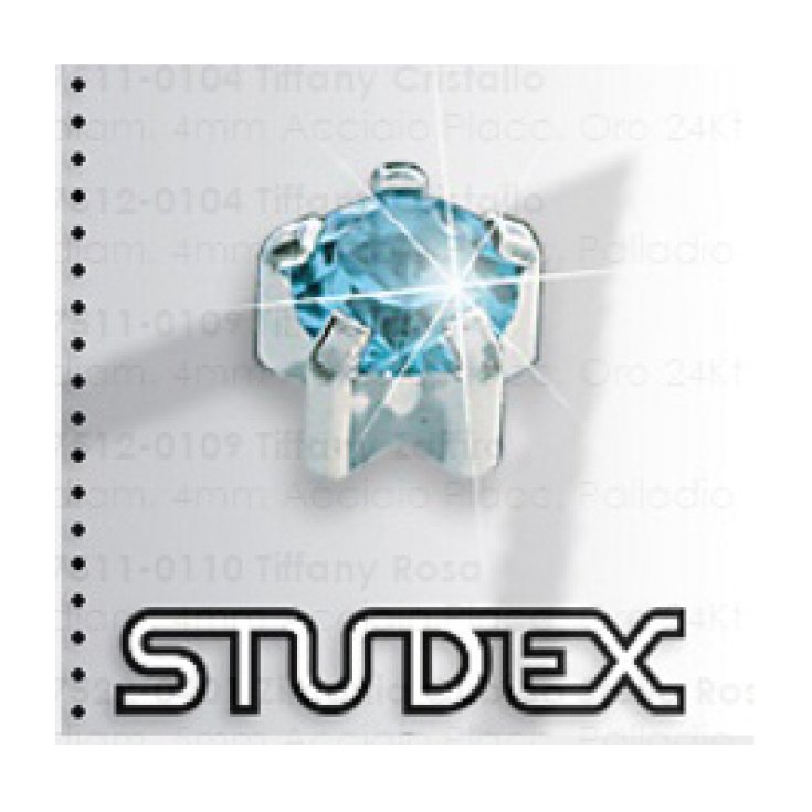 Studex Sistem 75 Tiffany Aquamarine Acier 4mm