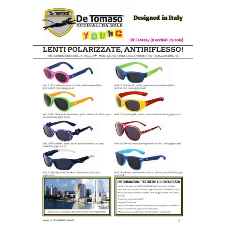 De Tomaso Lunettes pour Jeunes Enfants Fantasy Motifs Assortis