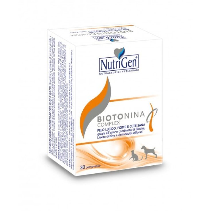 Nutrigen Complexe Biotonine Supplément Animal 30 Comprimés